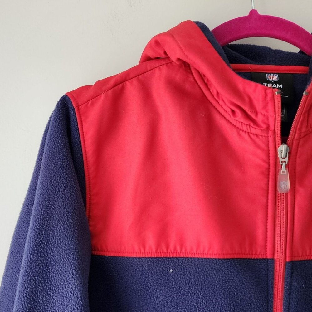 NFL New England Patriots Fleece Hoodie Jacket | Women's Large | Full Zipper - Picture 2 of 5